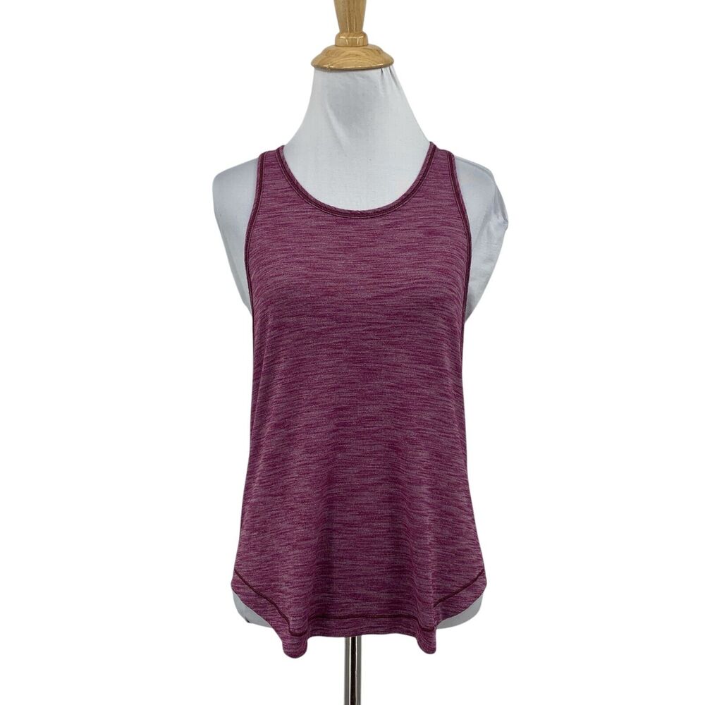 Lululemon Tank Top Womens 6/8 Plum Purple Space Dye Racerback Lightweight